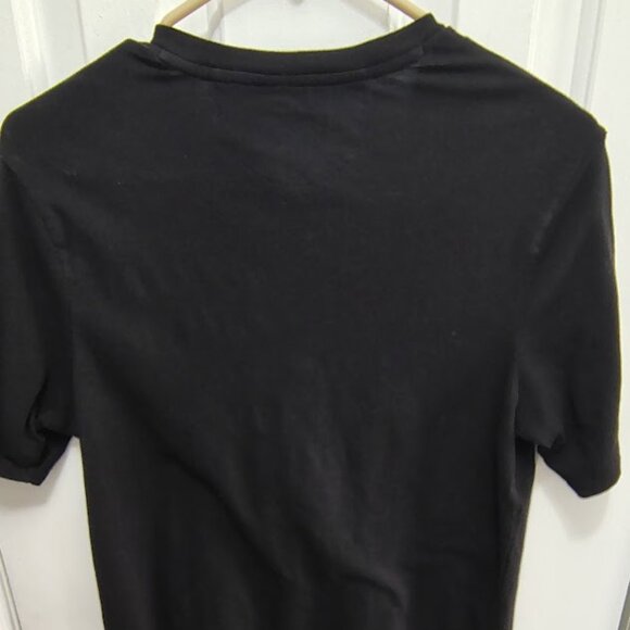 WOMEN'S HUGO BOSS V-NECK DARK BLACK T-SHIRT - Picture 2 of 3